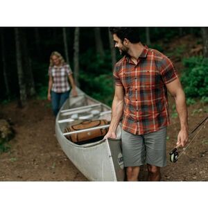 ✨Kuhl Mens Styk SS Sz Medium Fire Stone Shirt✨